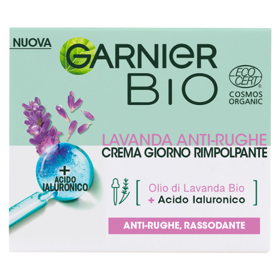 Crema Giorno Rimpolpante Antirughe Olio Lavanda Acido Ialuronico Garnier Bio Crema Giorno Rimpolpante Antirughe Olio Lavanda Acido Ialuronico Garnier Bio