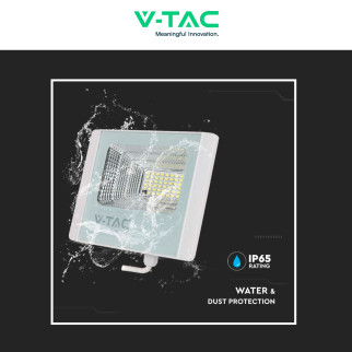 VT-300W Faro LED 50W IP65 Pannello Solare con Telecomando V-Tac