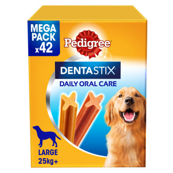 42 Stick per Igiene Orale del Cane Pedigree Dentastix Large