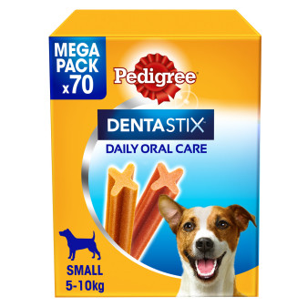 70 Stick per l'Igiene Orale del Cane Pedigree Dentastix Small