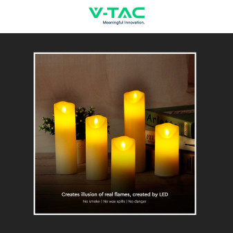 VT-7568 Lampada LED Tavolo Effetto Candela V-Tac - SKU 10573