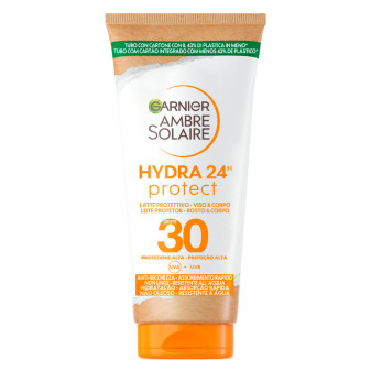 Garnier Ambre Solaire Hydra 24h Protect Latte Protettivo SPF 30 Protezione...