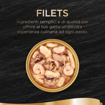 Sheba Filets Pollo con Gamberetti e Pesce dell'Oceano per Gatti 60g