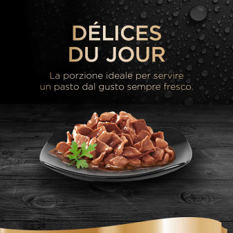 Sheba Délices Du Jour in Salsa Gusto Manzo e Pollo per Gatti 6x