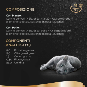 Sheba Délices Du Jour in Salsa Gusto Manzo e Pollo per Gatti 6x