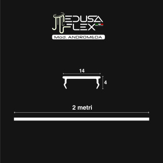 Medusaflex Andromeda Copertura Milky per Profilo in Alluminio