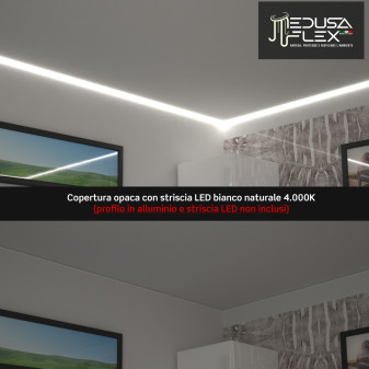 Medusaflex Andromeda Copertura Opaca per Profilo in Alluminio 80m