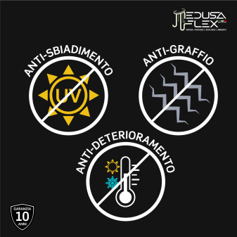 Medusaflex Andromeda Copertura Nera per Profilo in Alluminio
