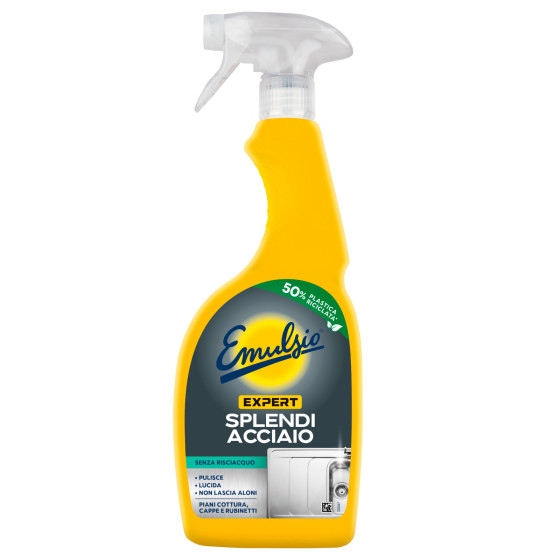 Emulsio Expert Splendi Acciaio Detergente Spray Senza Risciacquo Emulsio Expert Splendi Acciaio Detergente Spray Senza Risciacquo