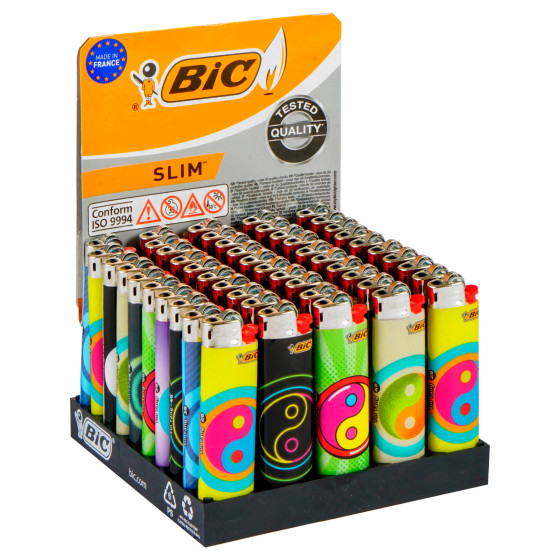 Bic Slim J23 Fantasia Yin Yang - Box da 50 Accendini Bic Slim J23 Fantasia Yin Yang - Box da 50 Accendini