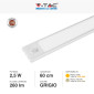 V-Tac VT-8143 Lampada LED da Armadio 2.5W SMD Ricaricabile Micro USB Sensore PIR di Movimento