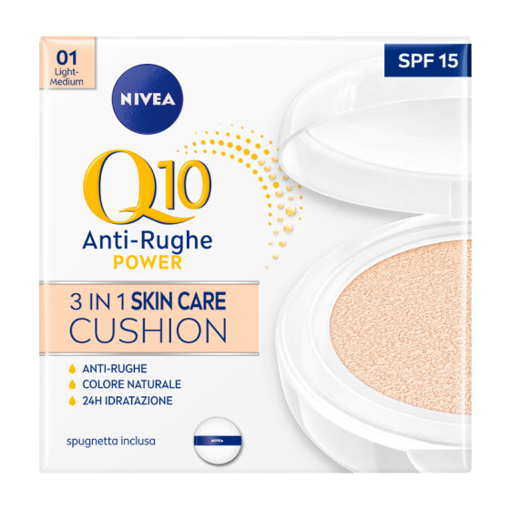 Fondotinta Nivea Q10 Plus Anti-Age 3 in 1 chiaro Fondotinta Nivea Q10 Plus Anti-Age 3 in 1 chiaro