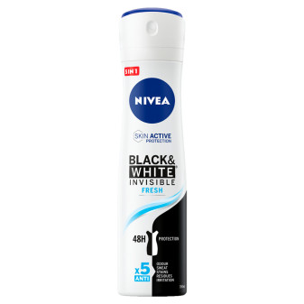 Black & White Invisible Fresh Deodorante Spray Antitraspirante Nivea