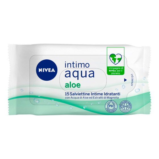 Intimo Aqua Aloe Salviettine Intime Idratanti Confezione 15pz. NIVEA Intimo Aqua Aloe Salviettine Intime Idratanti Confezione 15pz. NIVEA