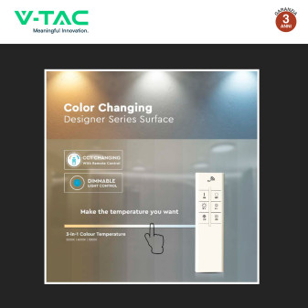VT-7309 Plafoniera LED Quadrata 25W SMD CCT V-Tac Gallery
