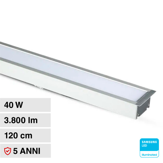 VT-7-41 Lampada LED ad incasso 40W SMD Chip Samsung V-Tac VT-7-41 Lampada LED ad incasso 40W SMD Chip Samsung V-Tac