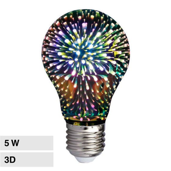VT-2203 Lampadina LED E27 5W Bulb A60 Filament 3D V-Tac VT-2203 Lampadina LED E27 5W Bulb A60 Filament 3D V-Tac