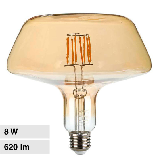 VT-2308 Lampadina LED E27 8W Bulb T180 Filament Vetro V-Tac VT-2308 Lampadina LED E27 8W Bulb T180 Filament Vetro V-Tac