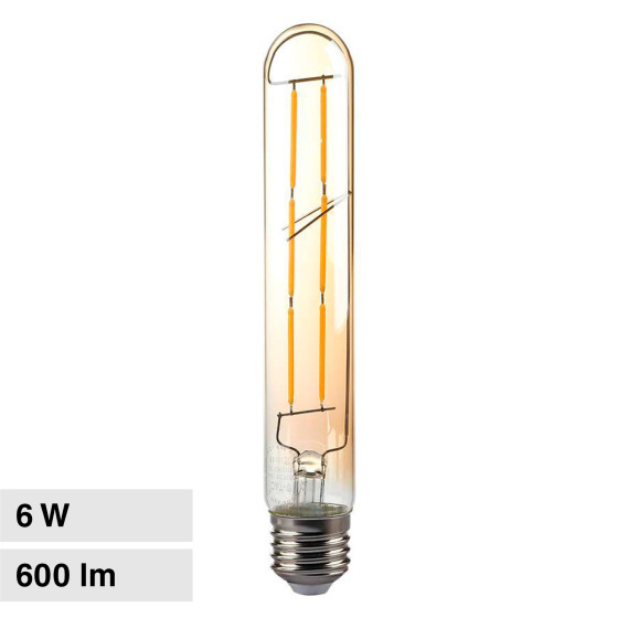 VT-2006 Lampadina LED E27 6W Bulb T30 Filament Vetro V-Tac VT-2006 Lampadina LED E27 6W Bulb T30 Filament Vetro V-Tac