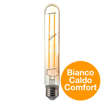 VT-2006 Lampadina LED E27 6W Bulb T30 Filament Vetro V-Tac