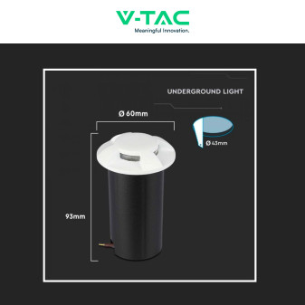 VT-1171 Punto Luce LED SMD 1W da Interramento IP67 V-Tac