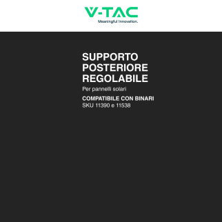 Gamba montaggio Pannelli Solari regolabile Fotovoltaic V-Tac Gamba montaggio Pannelli Solari regolabile Fotovoltaic V-Tac