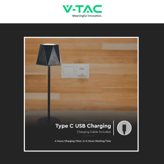VT-1034 Lampada LED da Tavolo 3in1 1,5W Dimmerabile Touch V-Tac
