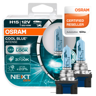 2 Lampadine Cool Blue Intense Next Gen H15 12V 55/15W Osram