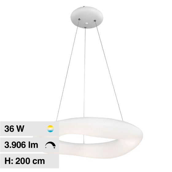 VT-7605 Lampadario LED Rotondo 36W SMD CCT V-Tac Gallery VT-7605 Lampadario LED Rotondo 36W SMD CCT V-Tac Gallery