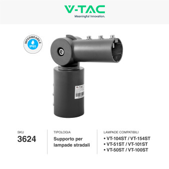 Adattatore V-Tac VT-795 Regolabile Per Lampade Stradali