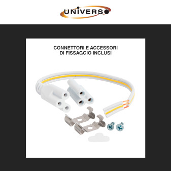 Tubo LED T5 18W SMD 90cm Linkabile in Alluminio Universo