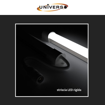Striscia LED Rigida 5W SMD 120 LED/m 12V in Alluminio 60cm Universo