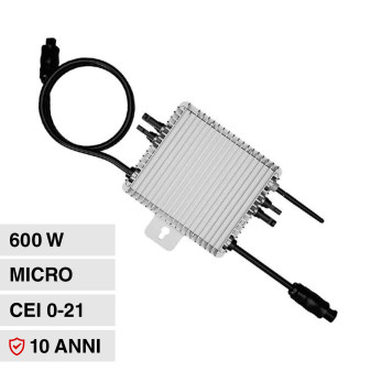 V-Tac Deye Microinverter On Grid 600W Monofase IP67 Antenna Wi-Fi per...