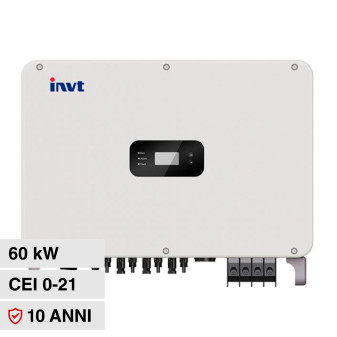 V-Tac VT-61060 INVT Inverter On Grid 60kW Trifase IP65 con Display LCD e...