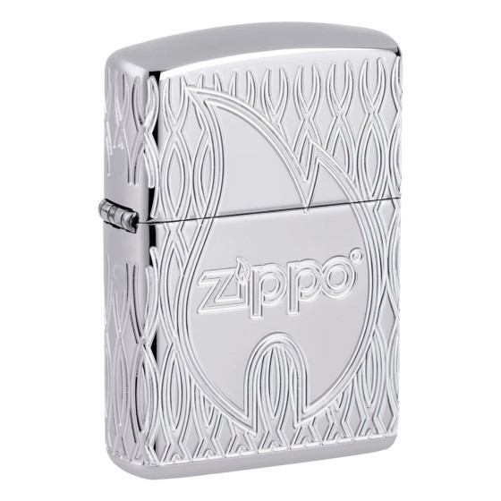 Accendino Zippo mod. 48838 Flame Design Antivento Ricaricabile Accendino Zippo mod. 48838 Flame Design Antivento Ricaricabile