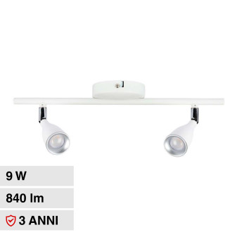 VT-810 Lampada LED Parete 9W SMD Colore Bianco V-Tac