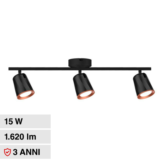 VT-818 Lampada LED Parete 15W SMD Colore Nero V-Tac VT-818 Lampada LED Parete 15W SMD Colore Nero V-Tac