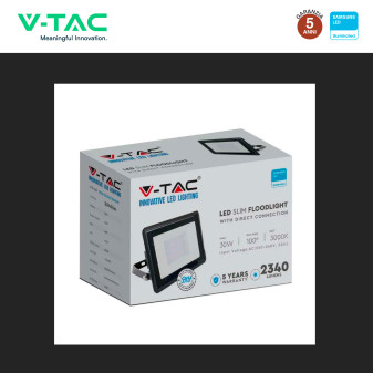VT-138 Faro LED Floodlight 30W SMD Chip Samsung IP65 V-Tac