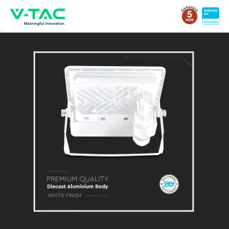 Faro LED 30W SMD Chip VT-138S Samsung con Sensore IP65 V-Tac