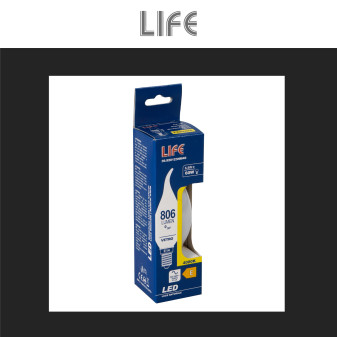 Lampadina LED E14 6,5W Candela CF35 Filament in Vetro Milky Life