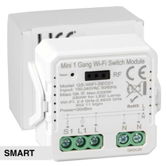 Life Modulo Relè Smart 1CH Ricevitore Interruttore ON/OFF Wi-Fi 2,4 GHz -...