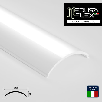 Medusaflex Aurelia Copertura Angolare Opaca per Profilo in Alluminio
