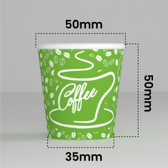 200 Bicchierini da Caffè in Carta Riciclabile CoffeeCup Mix da 65ml