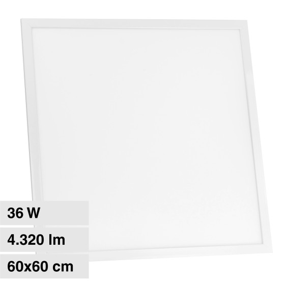 VT-60036 Pannello LED Quadrato 60x60 36W SMD e Driver V-Tac VT-60036 Pannello LED Quadrato 60x60 36W SMD e Driver V-Tac