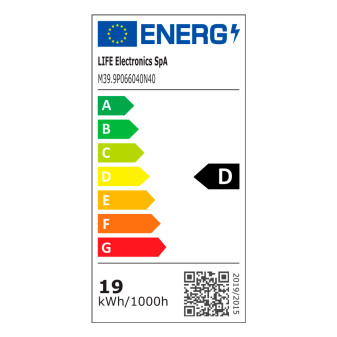 Pannello LED Quadrato 60x60 41W SMD UGR≤19 con Driver Life