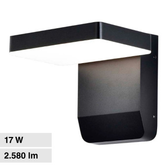 VT-11020 Lampada LED da Muro 17W Wall Light SMD Applique IP65 Colore Nero -...