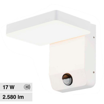 V-Tac VT-11020S Lampada LED da Muro 17W Wall Light SMD Applique con Sensore...