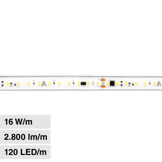 Striscia LED 320W Flessibile SMD 220V CRI90 IP65 20m LEDCO Striscia LED 320W Flessibile SMD 220V CRI90 IP65 20m LEDCO