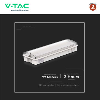 VT-996 Lampada di Emergenza Exit LED 3W SMD V-Tac