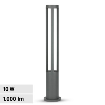 V-Tac VT-820 Lampada LED da Giardino 10W COB CREE Lampione Bollard da Terra...